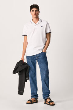 Springfield Polo shirt with details  white