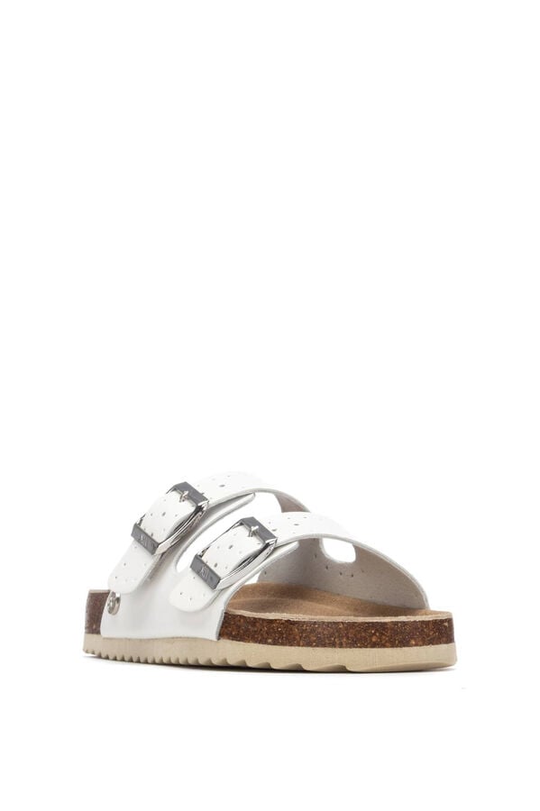 XTI Bio mule sandal white