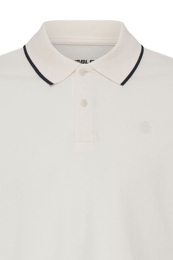 Blend Piqu&eacute; Polo Shirt white