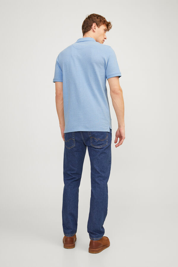 Jack & Jones Polo b&aacute;sico manga corta azul