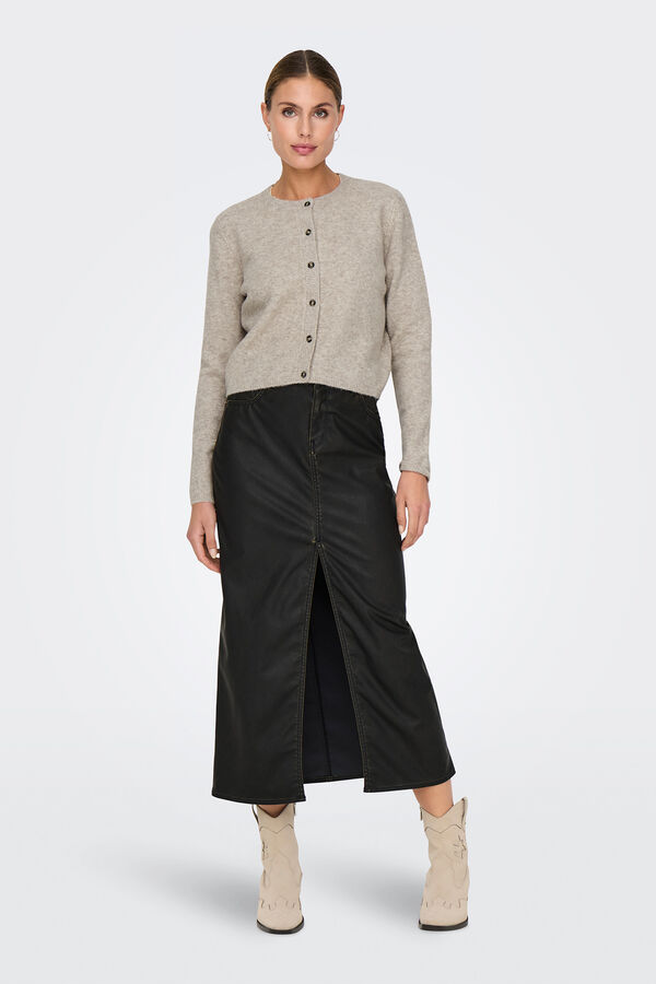JDY Button fastening cardigan white