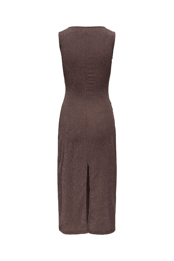 Only Textured midi dress nude