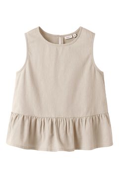 Name It Top de lino con volante