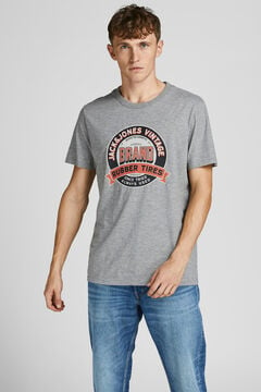 Springfield Camiseta manga corta logo gris claro