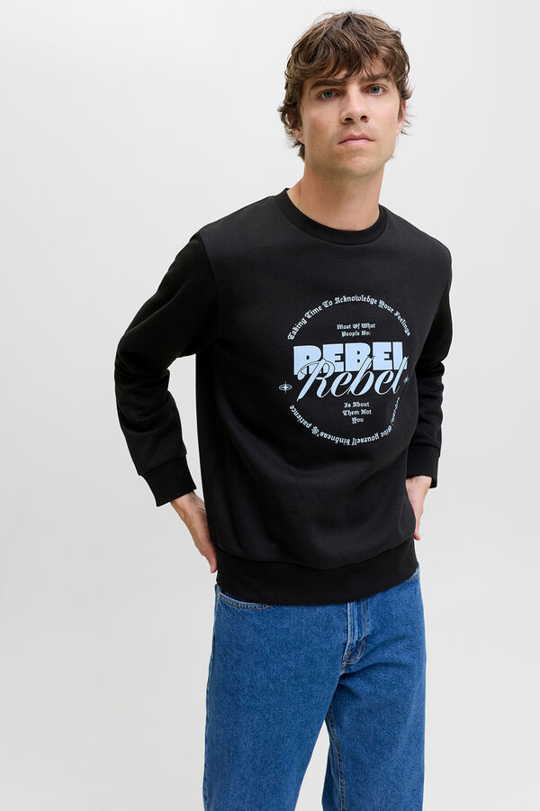 JJ REBEL Sweatshirt mit regular fit Schwarz