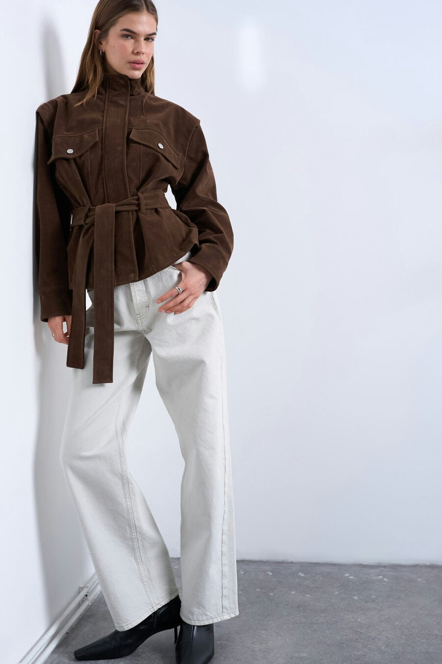 Chaqueta cuello alto