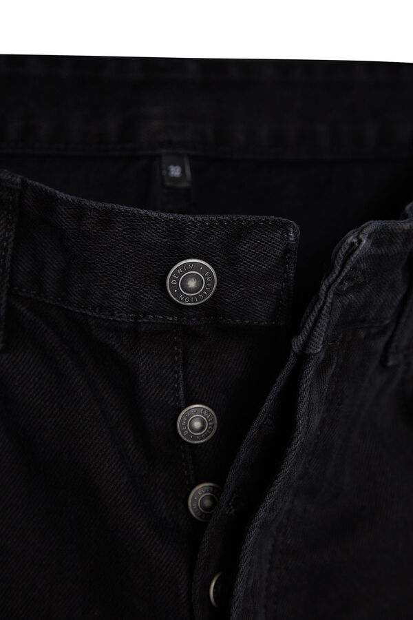 Trendyol Cal&ccedil;a jeans masculina comum preto