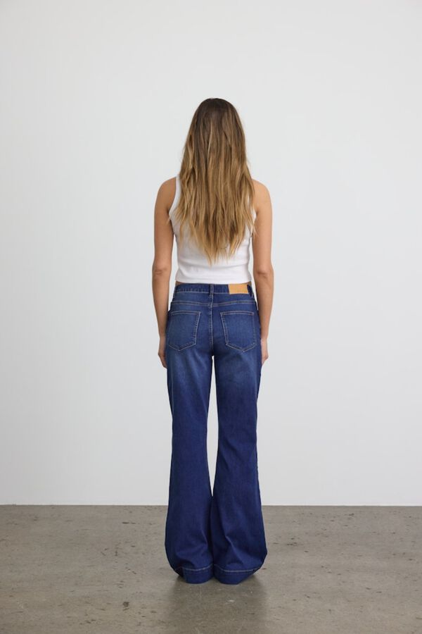 Noisy May Vaquero acampanado estilo retro azul