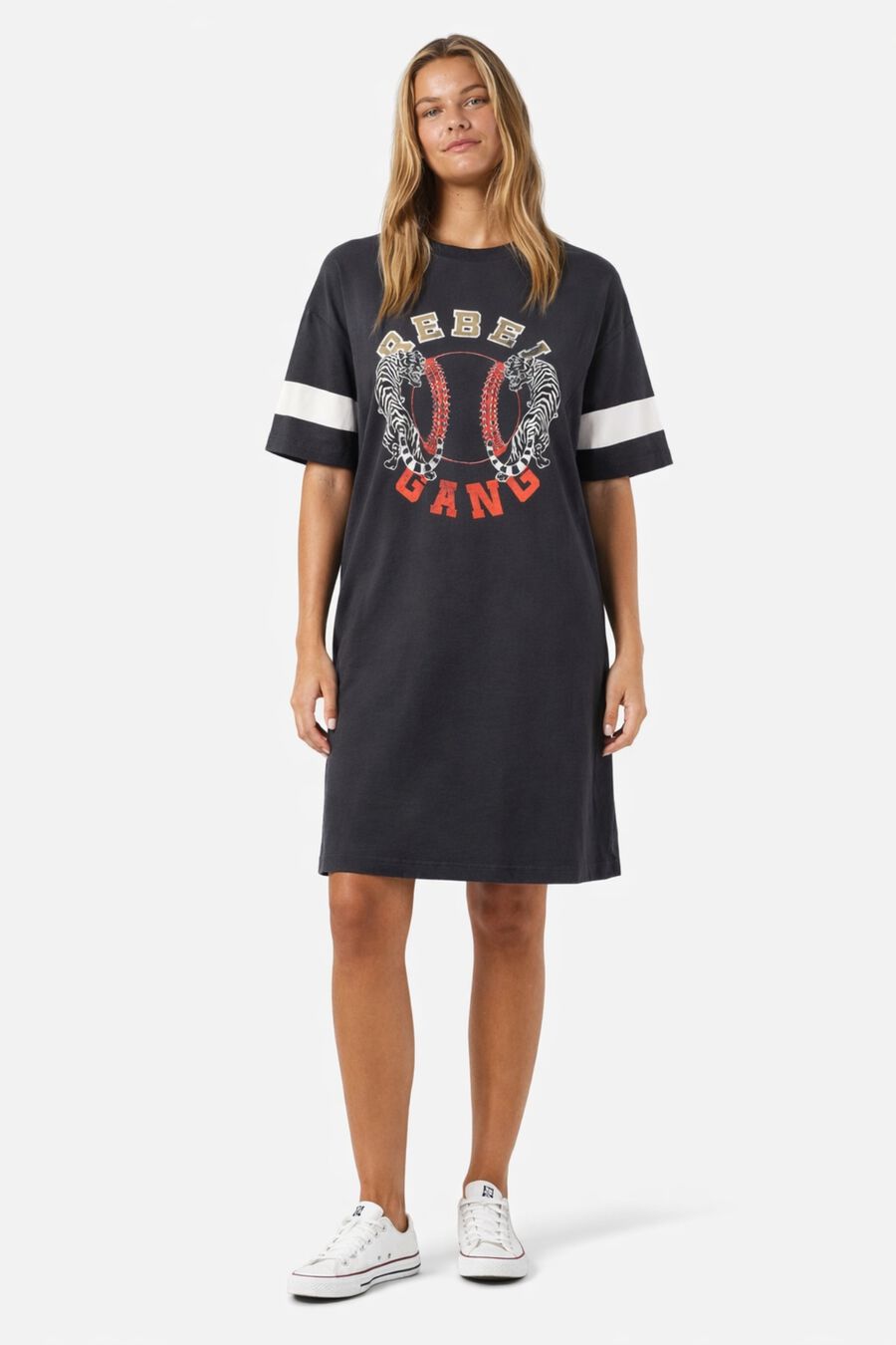 Vestido midi estampado