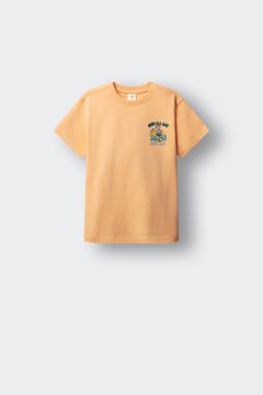Springfield Kids Camiseta manga corta calavera surf ni&ntilde;o naranja