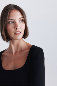 Springfield Cotton square neck T-shirt