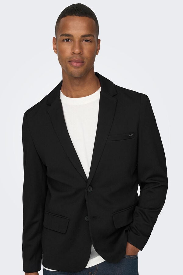 Springfield Classic slim fit blazer black