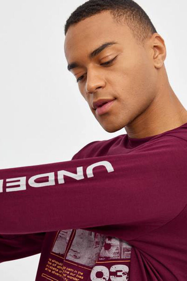 Inside T-shirt com estampado de cidade estampado