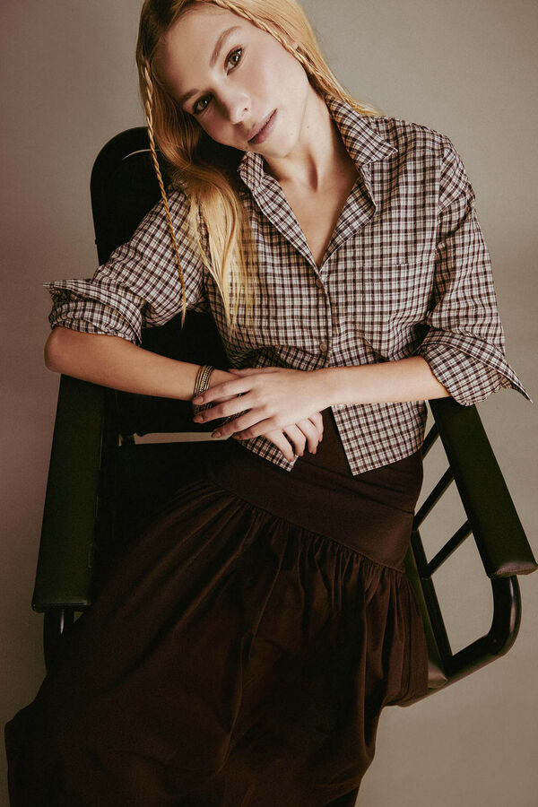 DeFacto Camisa curta oversize cru