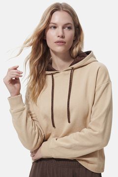 Pieces Sudadera con capucha estampada