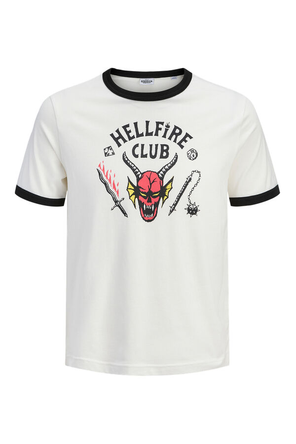 Jack & Jones Camiseta Hellfire Club blanco