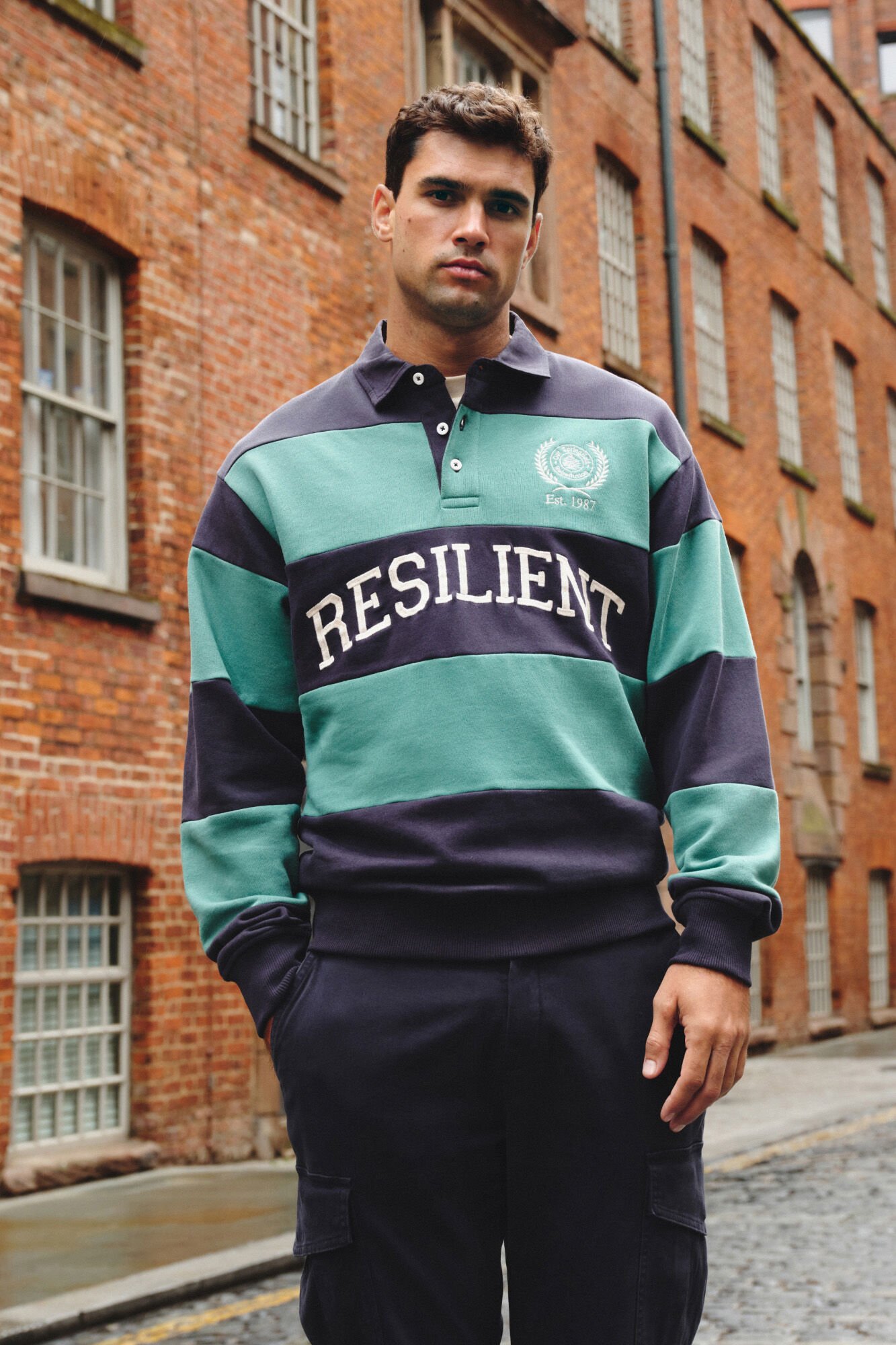 Springfield Cortes de sweatshirt polo