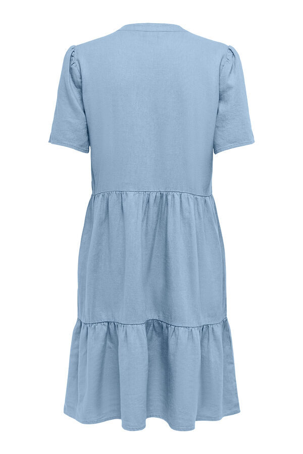 Only Short dress with short sleeves blue