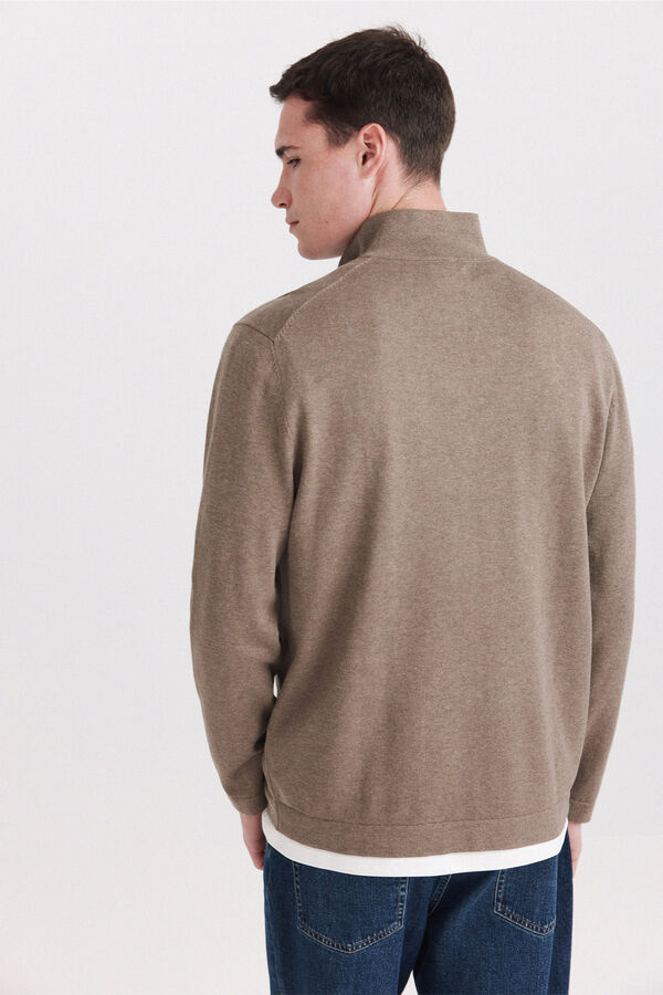 Springfield Basic funnel neck jumper nude