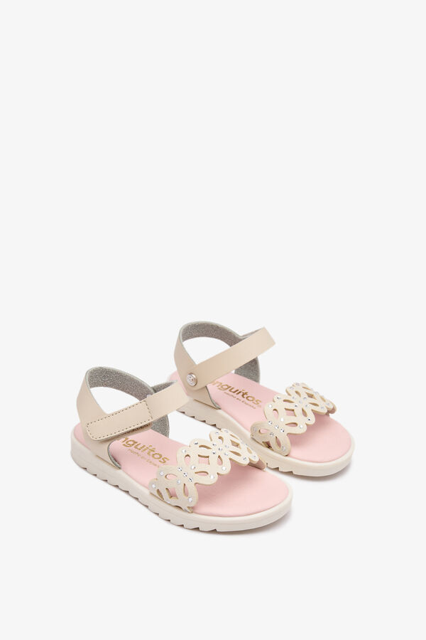 Conguitos Butterfly strap sandals brown