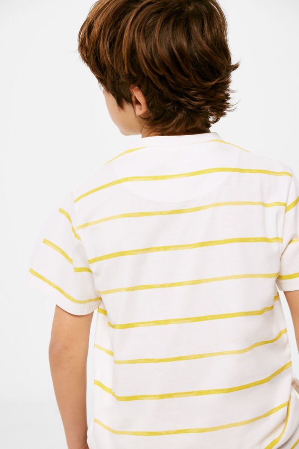 Springfield Boys' striped T-shirt narančasta