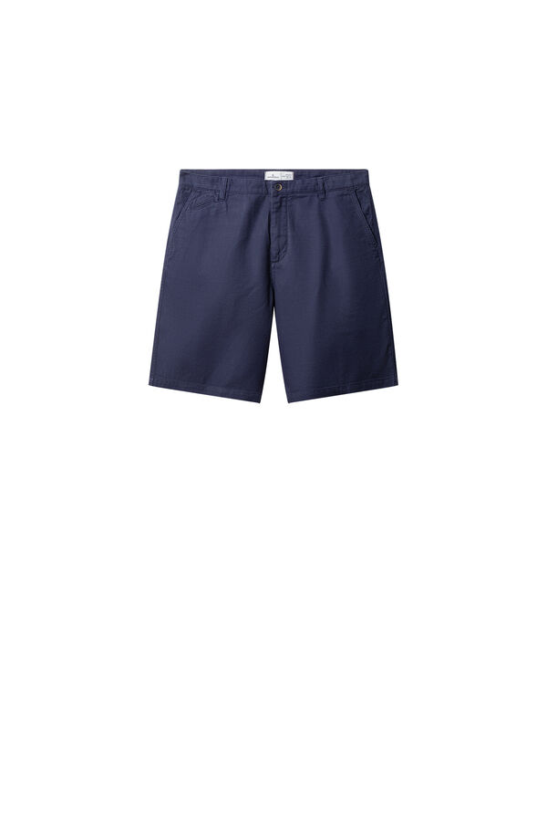 Springfield Cotton comfort fit Bermuda shorts blue
