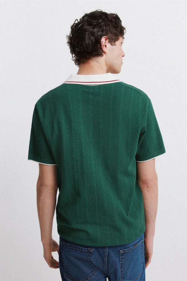 Springfield Contrast polo shirt green