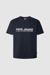 Pepe Jeans Regular Fit Logo Printed T-shirt blue