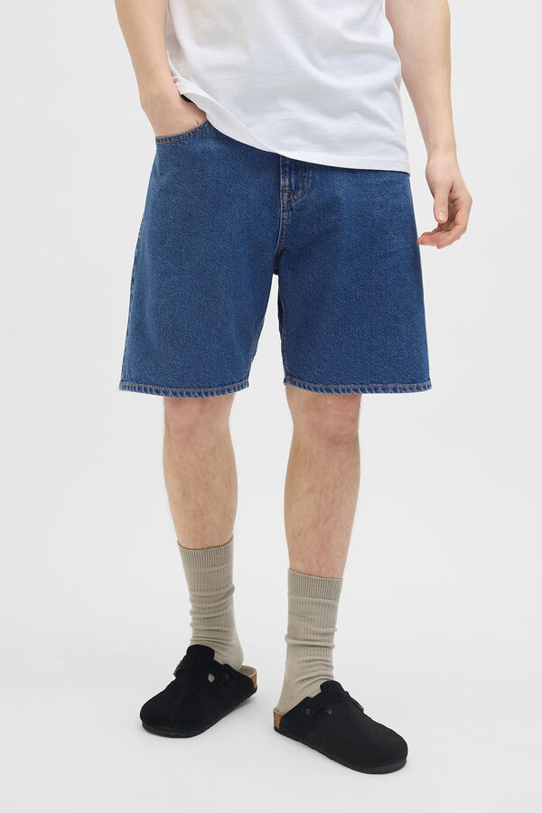 JJ REBEL Loose-fit denim Bermuda shorts bleu