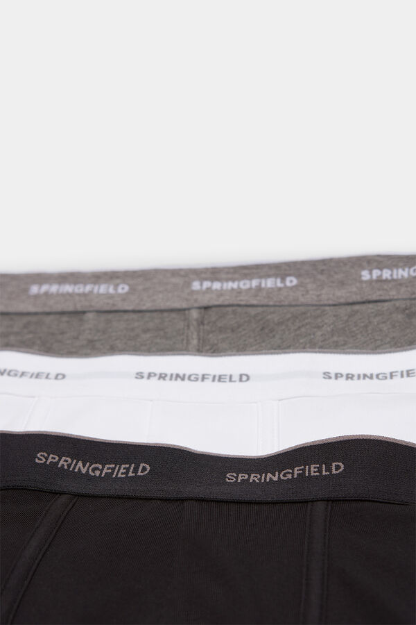 Springfield Lot 3 boxers basiques gris