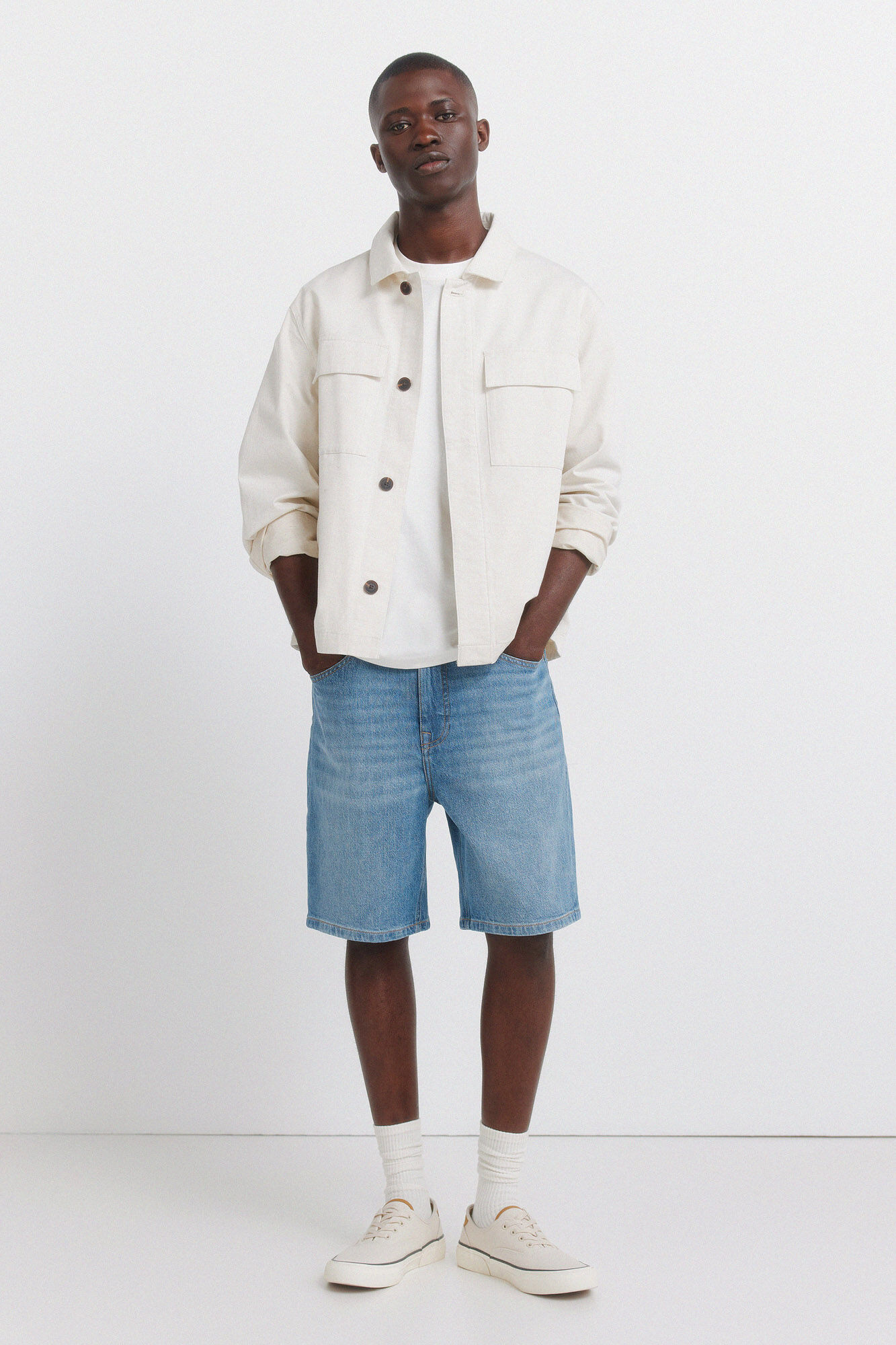 Springfield Denim regular fit Bermuda shorts