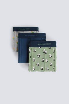 Springfield 3-pack panda boxers