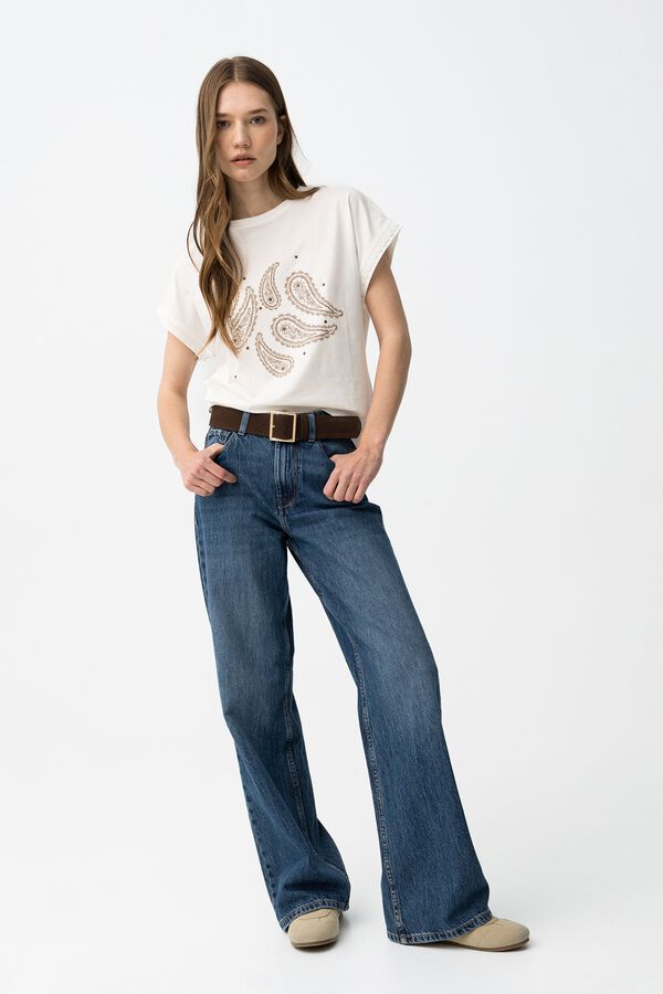 Tiffosi Camiseta Paisley marfil