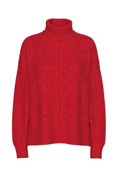 Pieces Basic-Pullover mit Umschlag