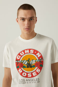 Springfield T-shirt Guns and Roses écru
