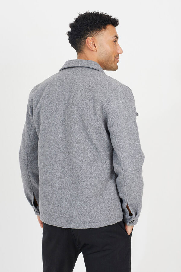 Brave Soul Abrigo de pa&ntilde;o gris