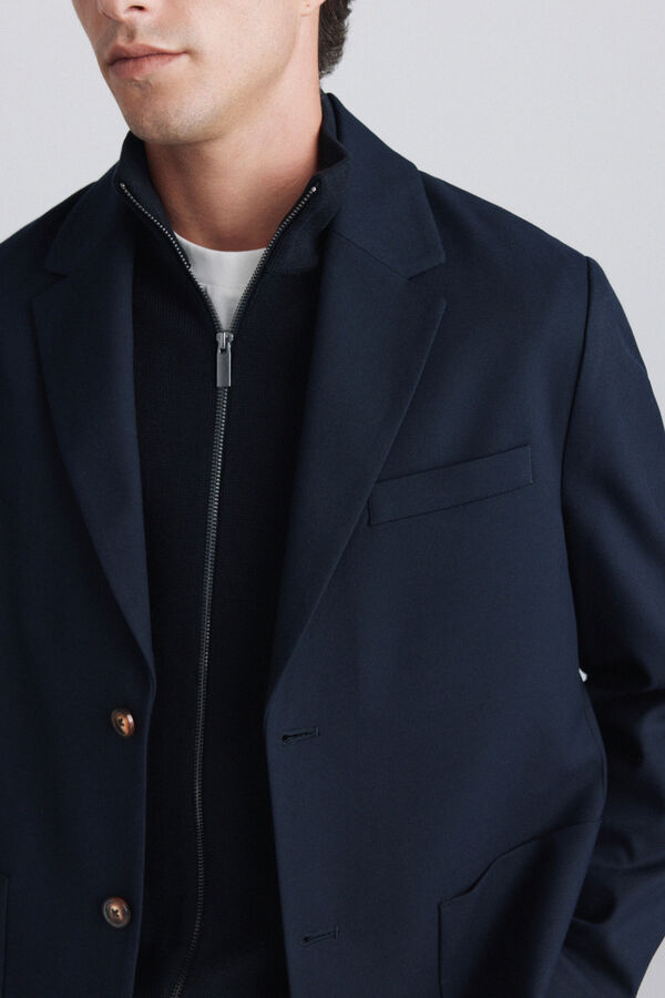 Springfield Relaxed fit blazer blue