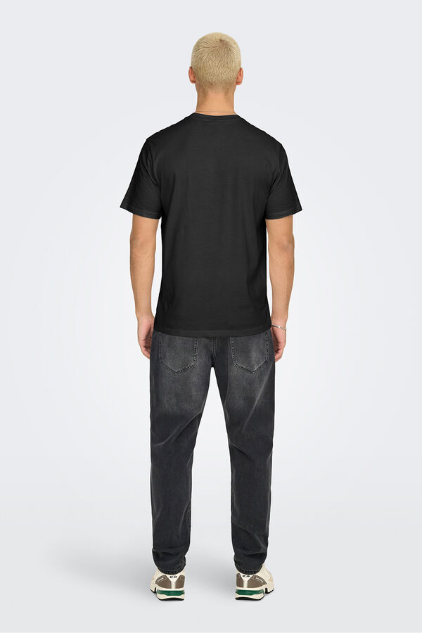 Only & Sons Short-sleeved T-shirt black