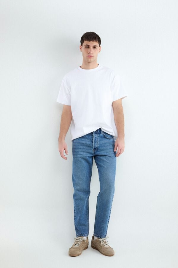 Balmohk Jeans cropped slim azul