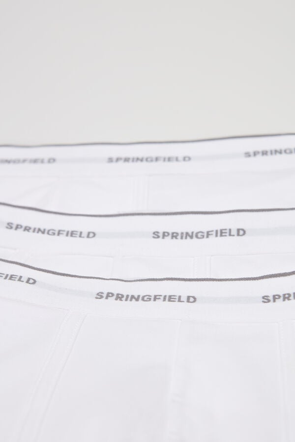 Springfield Lot 3 boxers basiques blanc