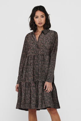 Vestido estampado camisero