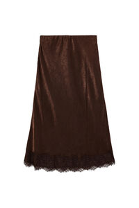 Koton Falda midi satinada encaje
