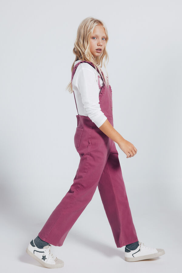 Springfield Kids Dugi kombinezon sa karnerima za devojčice Roze