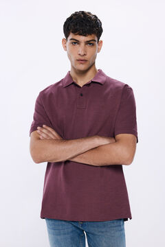 Springfield Piqué -Poloshirt mit regular fit Passform rot