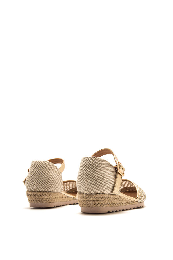 MTNG Metallic detail espadrilles yellow