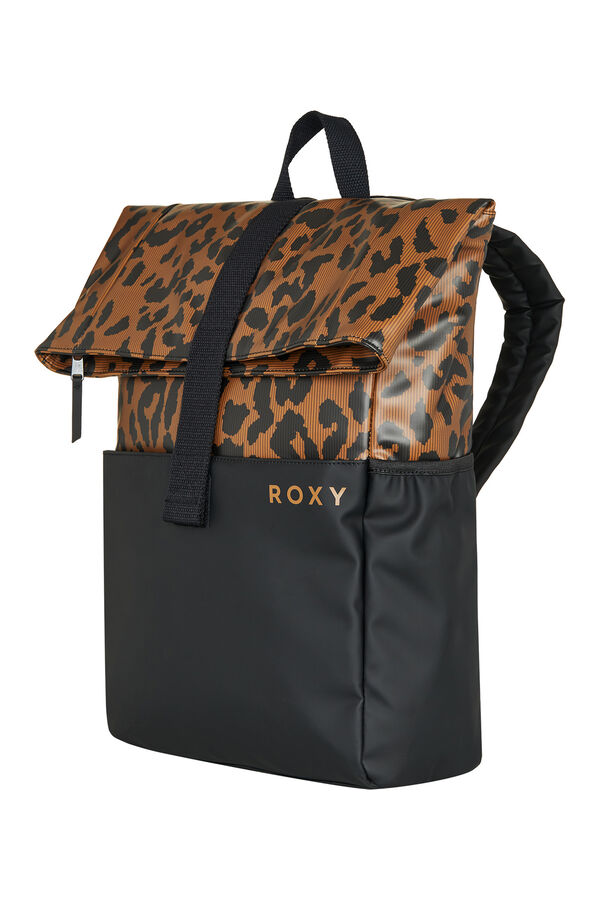 Roxy Mochila mediana con cremallera negro