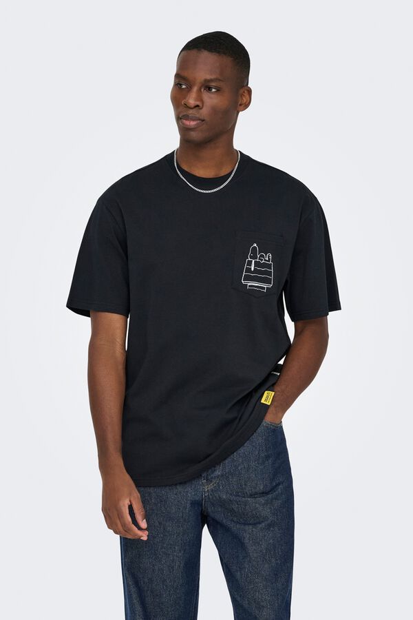 Only & Sons Short sleeve T-shirt black