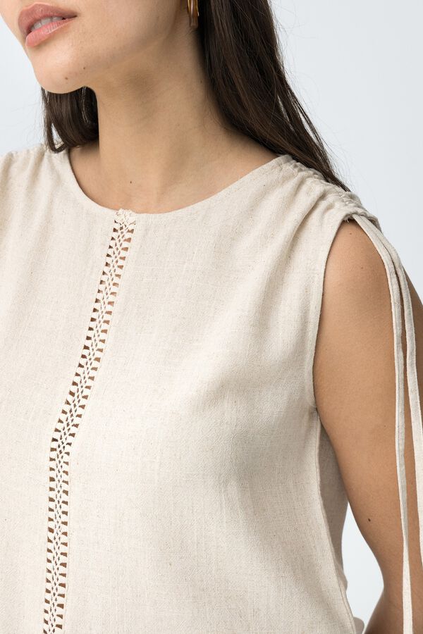 Tiffosi Top with bows marron