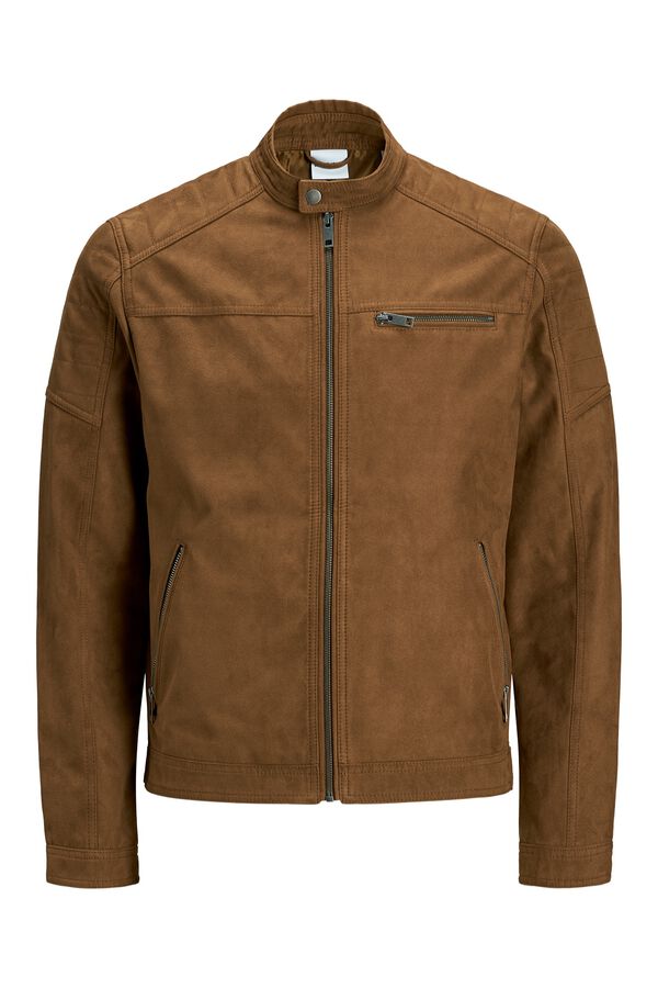 Jack & Jones Faux suede jacket nude