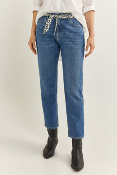 Springfield Jeans Vintage Straight blauer stahl